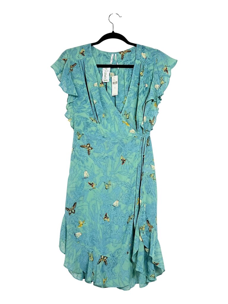 ANTHROPOLOGIE BUTTERFLY WRAP DRESS