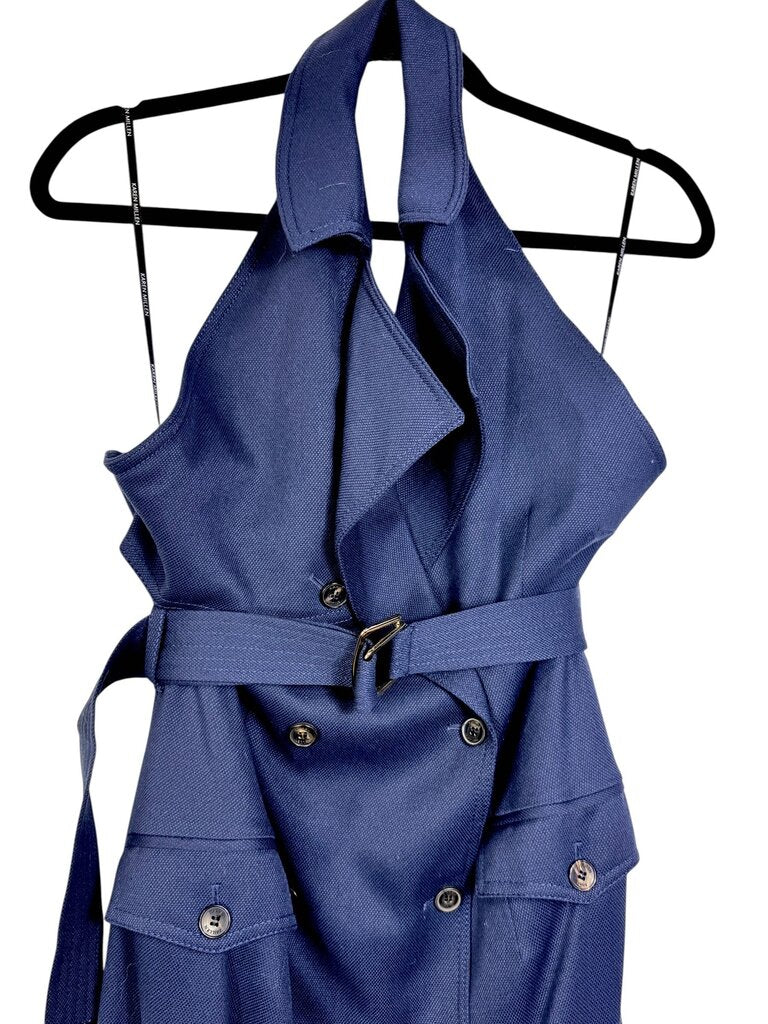 KAREN MILLEN HALTER DRESS WITH BELT