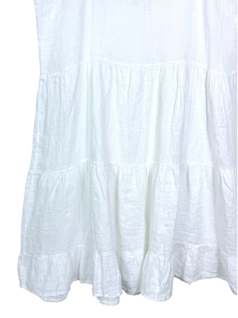 VALENTINA NALDI TIERED LINEN DRESS