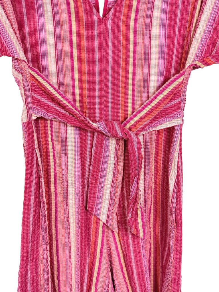 GREYLIN GAUZY STRIPE ROMPER
