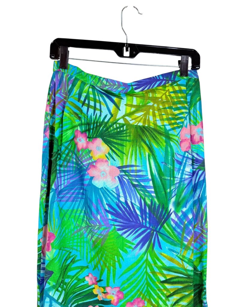MAGGY LONDON TROPICAL PRINT MAXI SKIRT
