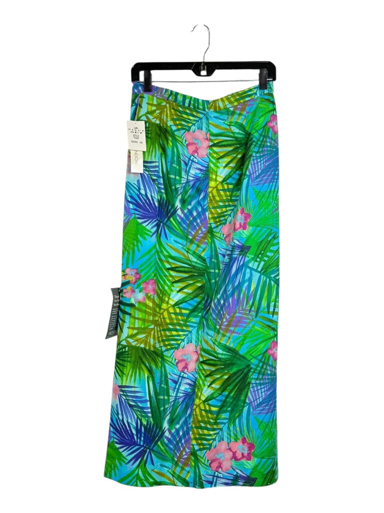MAGGY LONDON TROPICAL PRINT MAXI SKIRT