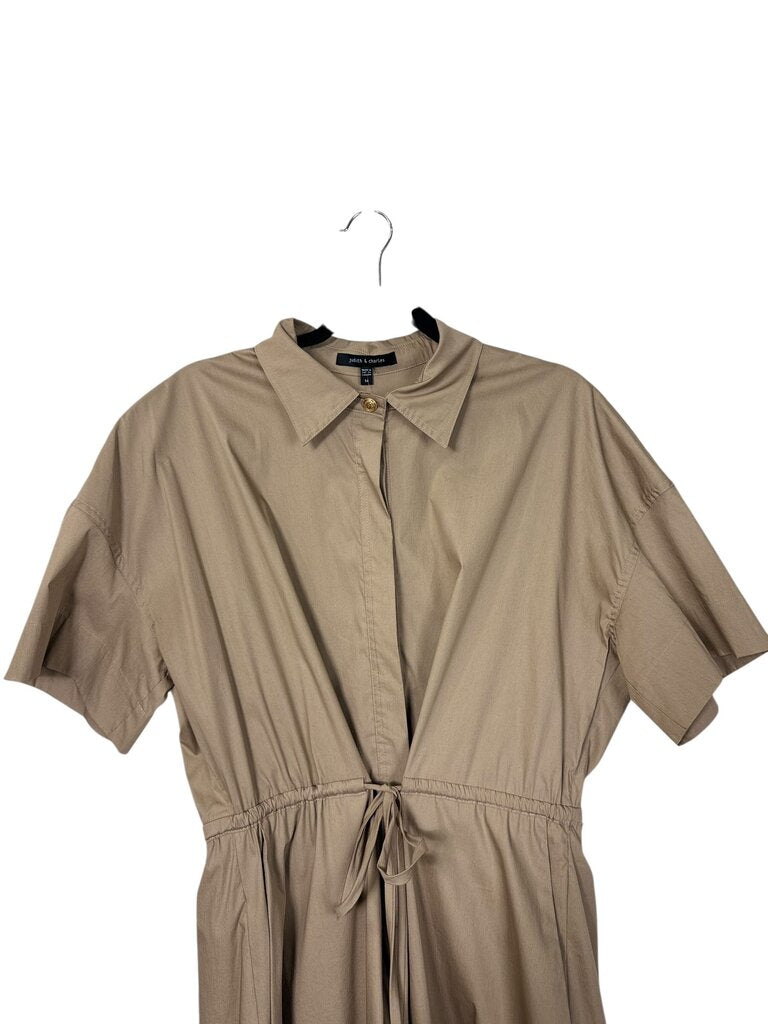 JUDITH & CHARLES BELTED SHIRT DRESS