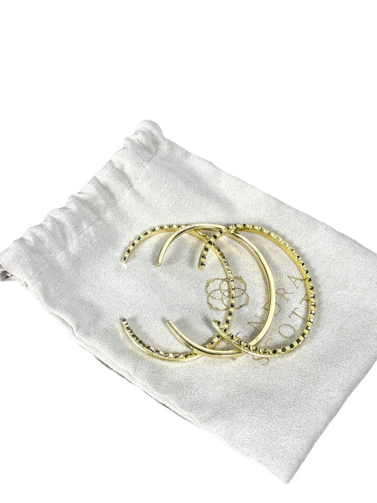 KENDRA SCOTT TRIO SET OF PLATED CUFFS