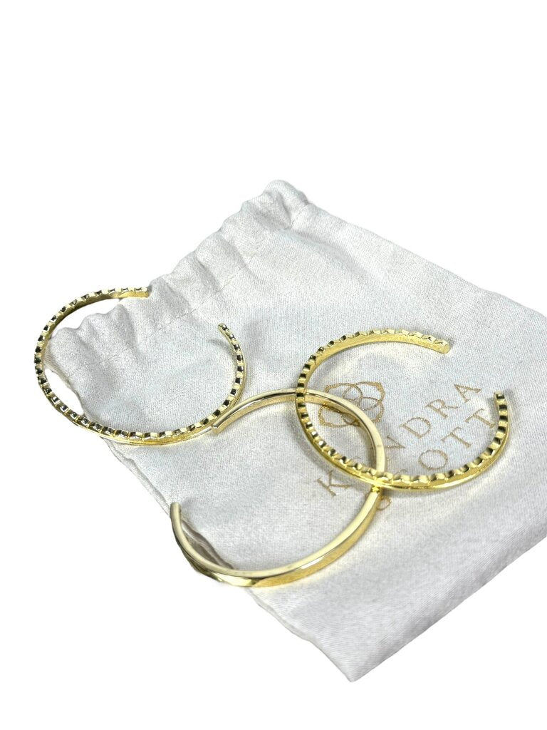 KENDRA SCOTT TRIO SET OF PLATED CUFFS