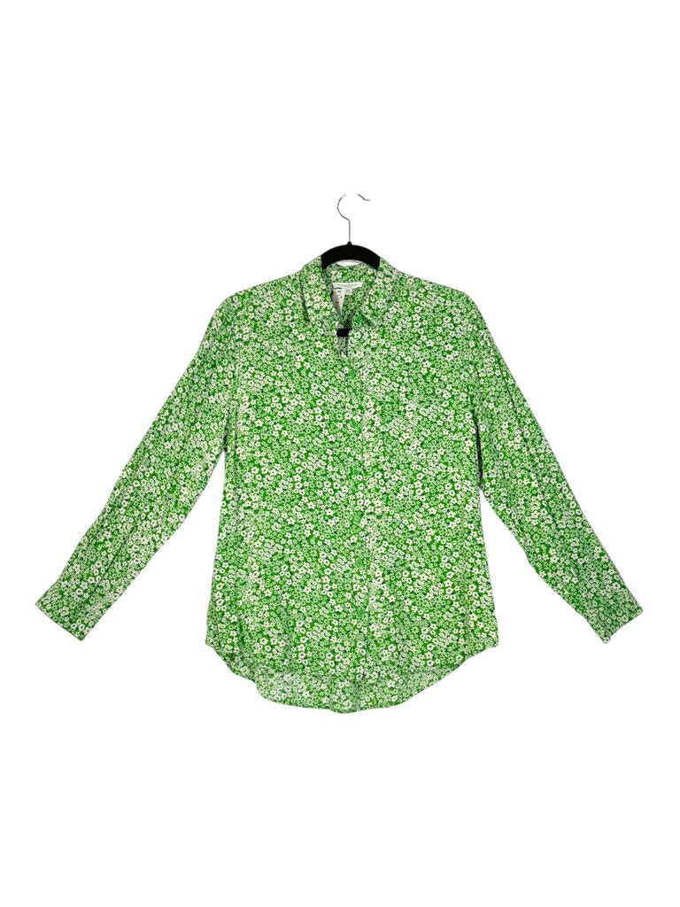 BEACH LUNCH LOUNGE FLORAL BUTTON DOWN TOP
