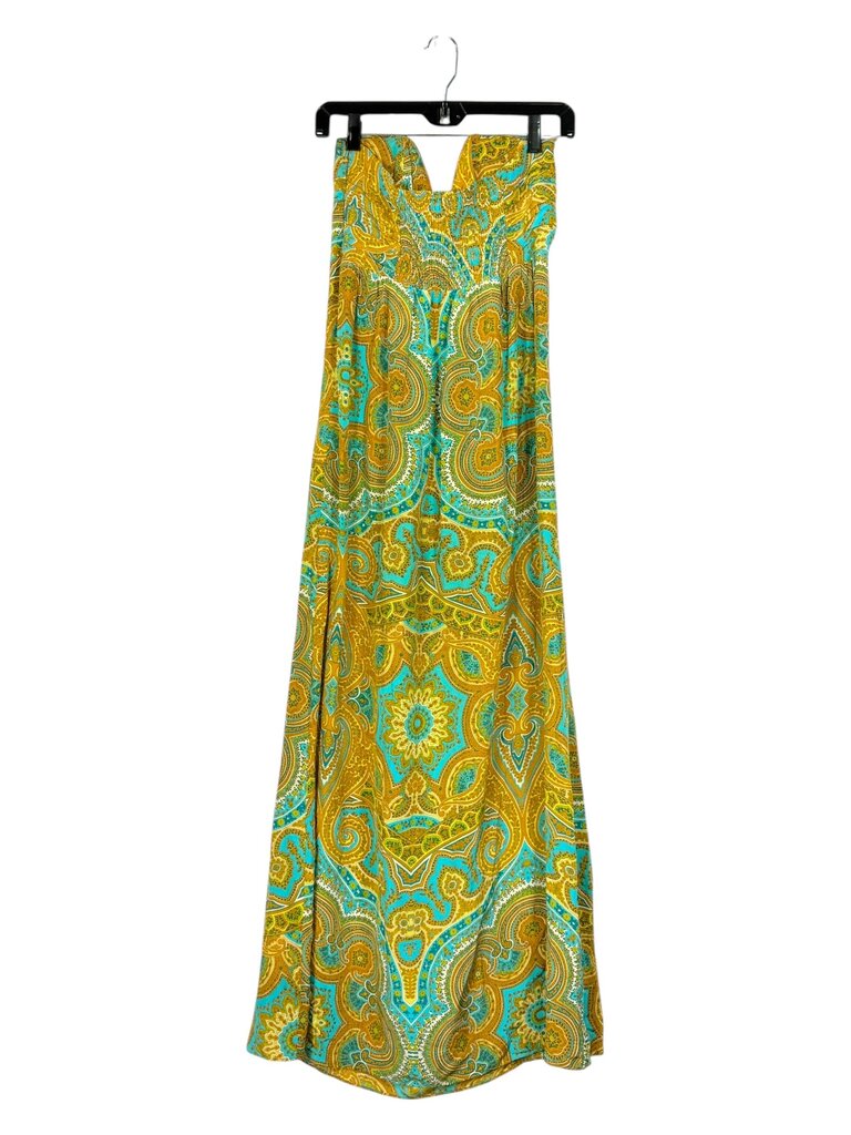 ALICE & TRIXIE STRAPLESS PAISLEY MAXI DRESS