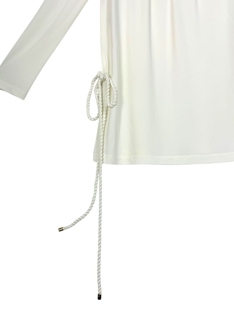 PHILOSOPHY SEQUIN NECK TIE ROPE BELT TOP
