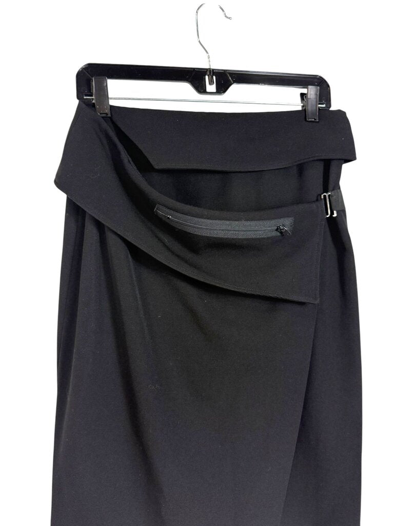 EMPORIO ARMANI WRAP ZIPPER FLAP SKIRT