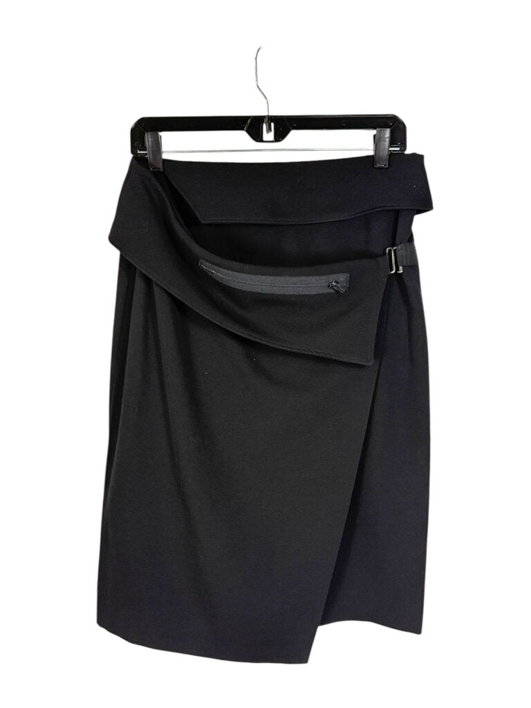 EMPORIO ARMANI WRAP ZIPPER FLAP SKIRT