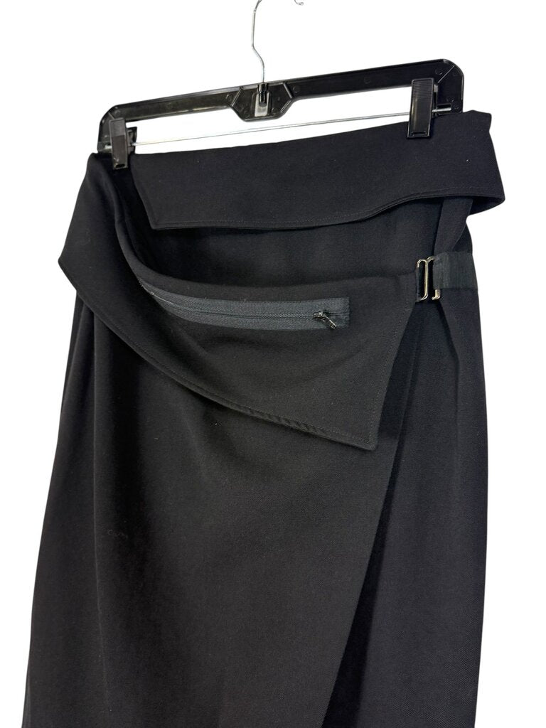 EMPORIO ARMANI WRAP ZIPPER FLAP SKIRT