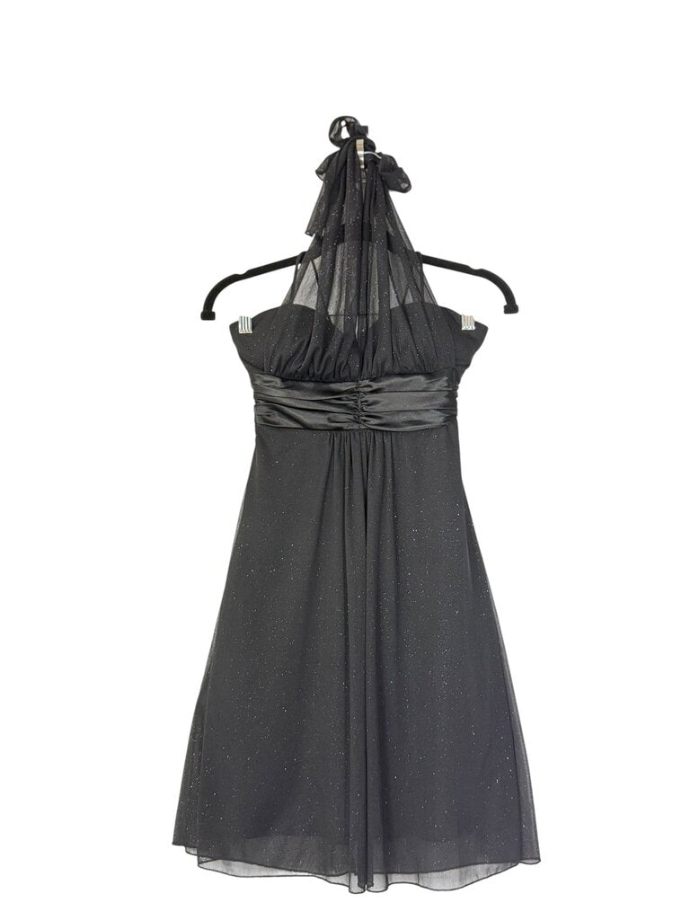 SPEECHLESS SHIMMER HALTER COCKTAIL DRESS