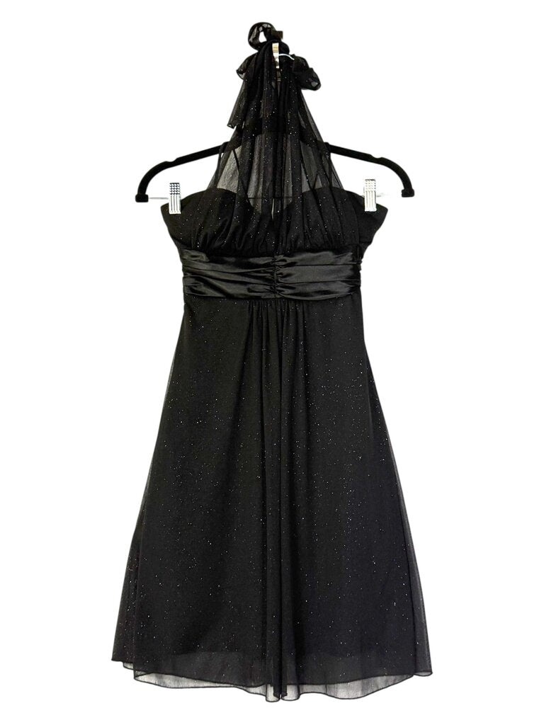 SPEECHLESS SHIMMER HALTER COCKTAIL DRESS