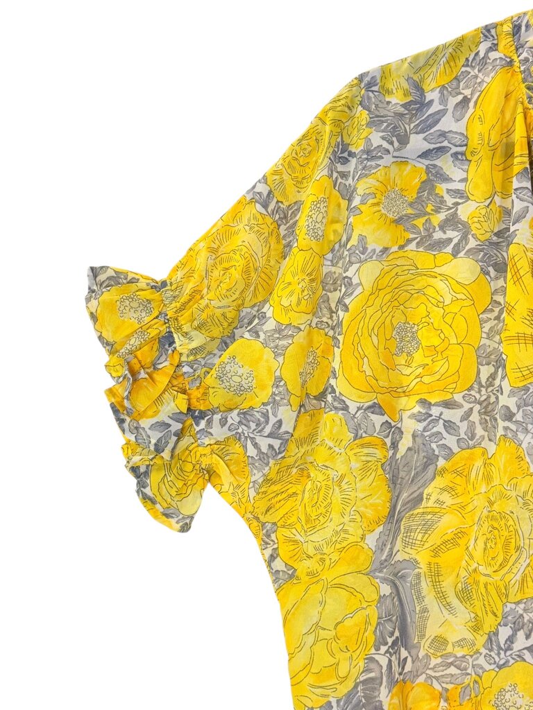 UMGEE SHEER FLORAL BLOUSE