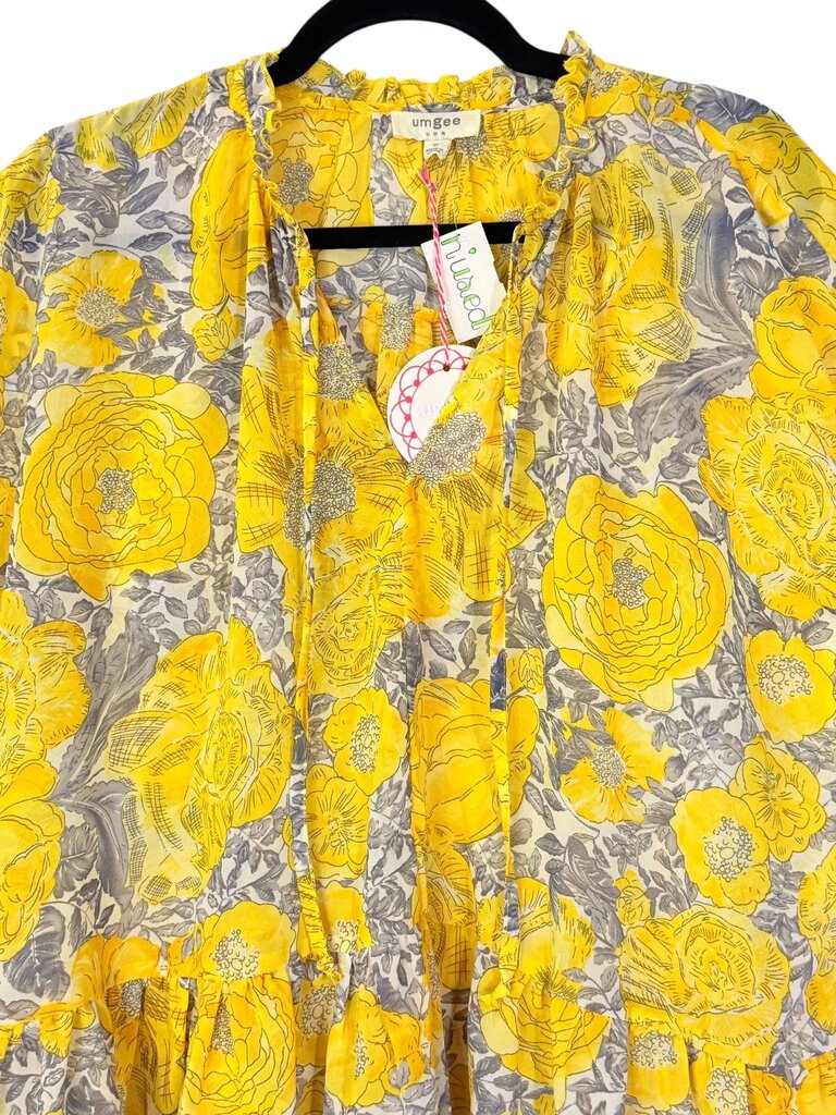 UMGEE SHEER FLORAL BLOUSE
