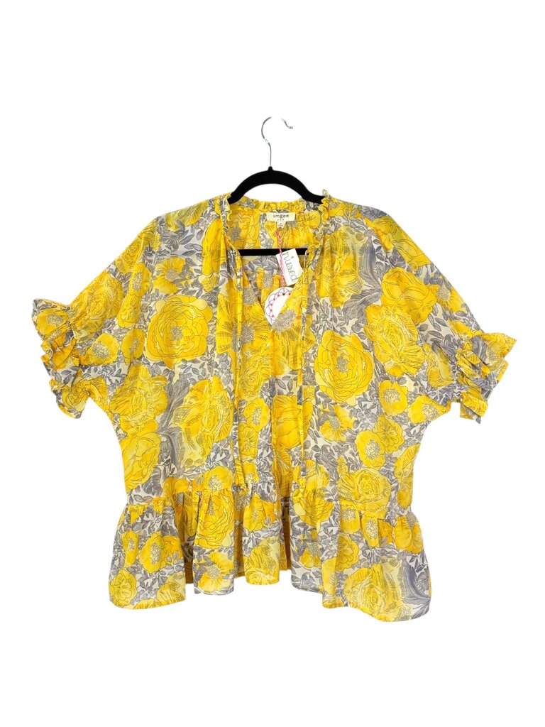 UMGEE SHEER FLORAL BLOUSE