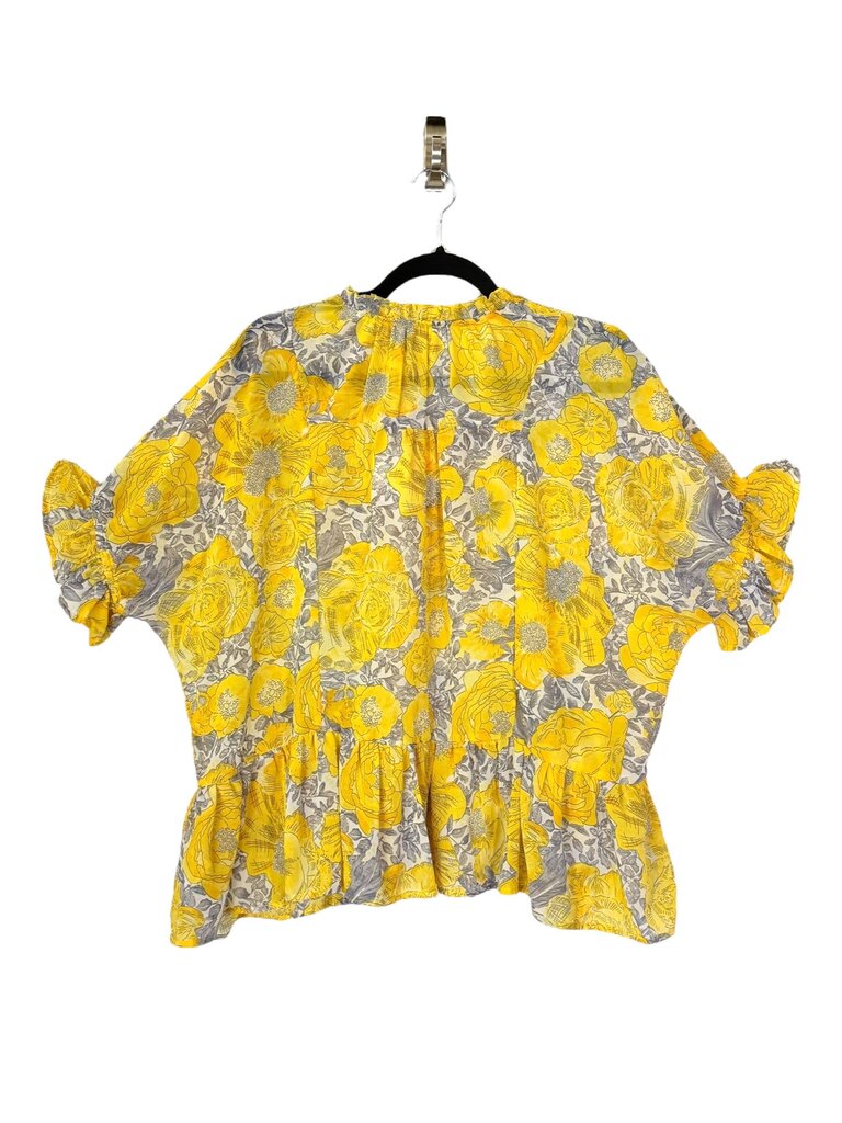 UMGEE SHEER FLORAL BLOUSE