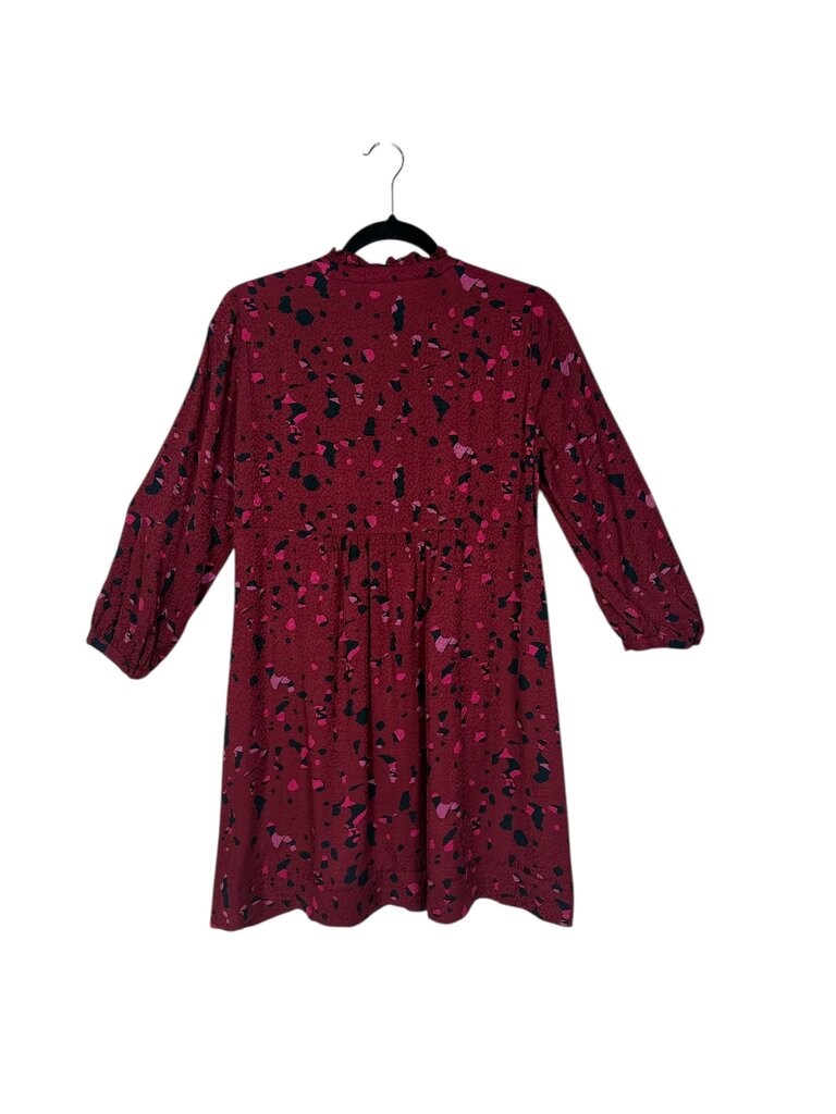 BA&SH GEO PRINT BABYDOLL DRESS