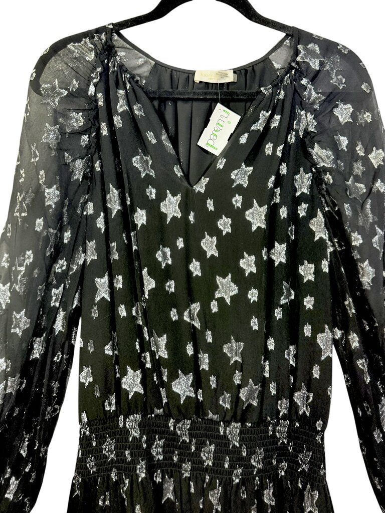 RAMY BROOK SHEER STAR DROP WAIST DRESS