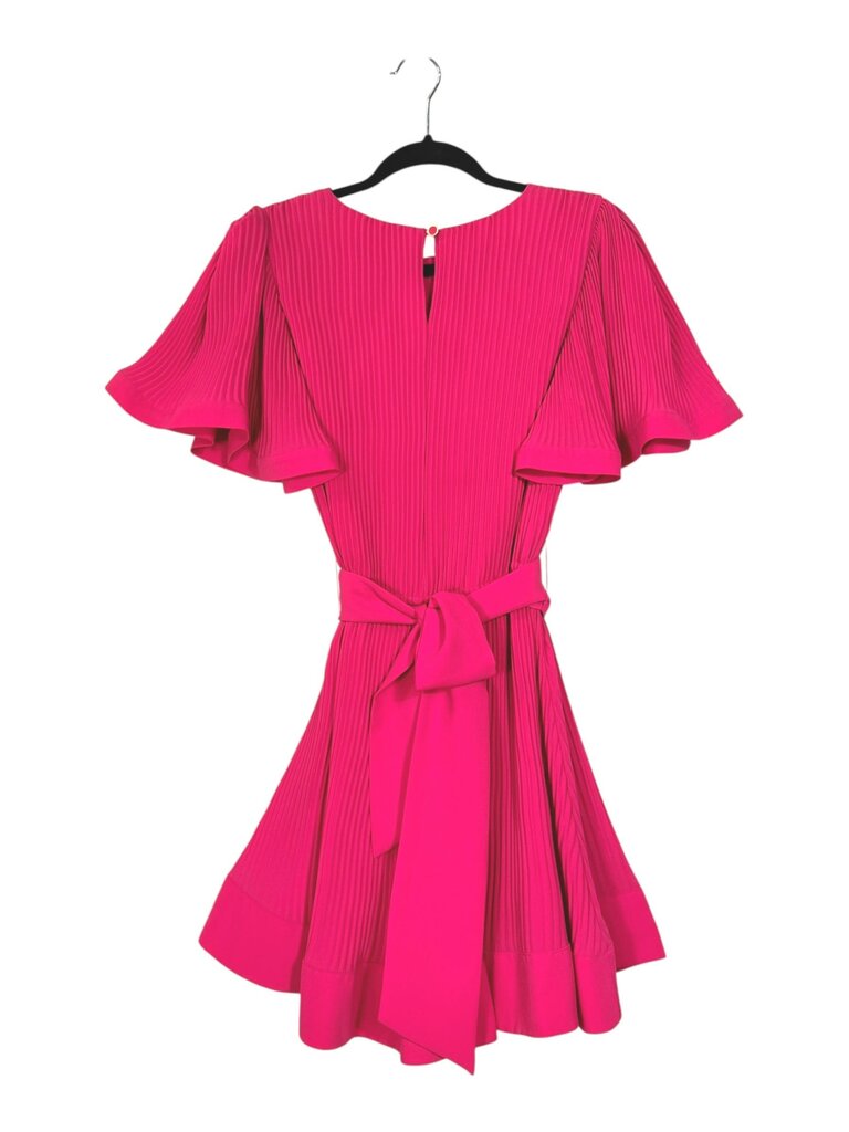 MILLY FLOWY PLEAT DRESS WITH TIE BELT
