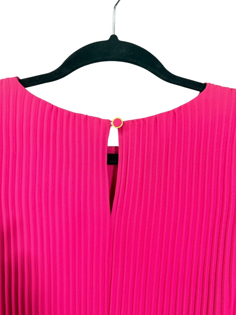 MILLY FLOWY PLEAT DRESS WITH TIE BELT