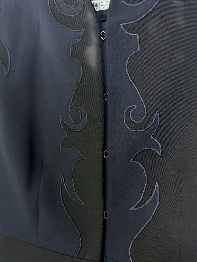 EMPORIO ARMANI NEHRU COLLAR BLAZER