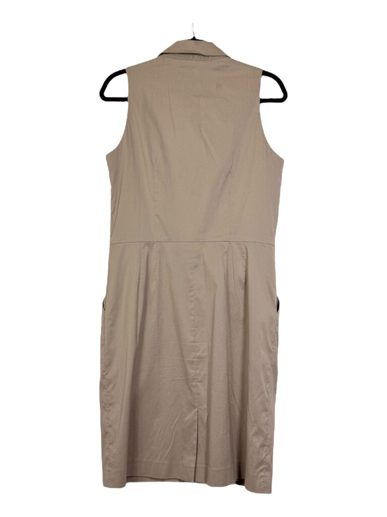 ANN TAYLOR SLEEVELESS SHEATH WITH TIERED BUTTON DETAIL