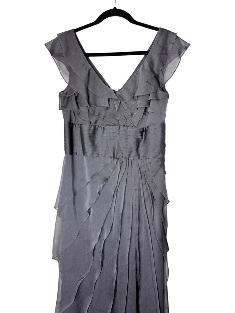 ADRIANNA PAPELL TIERED EVENING GOWN