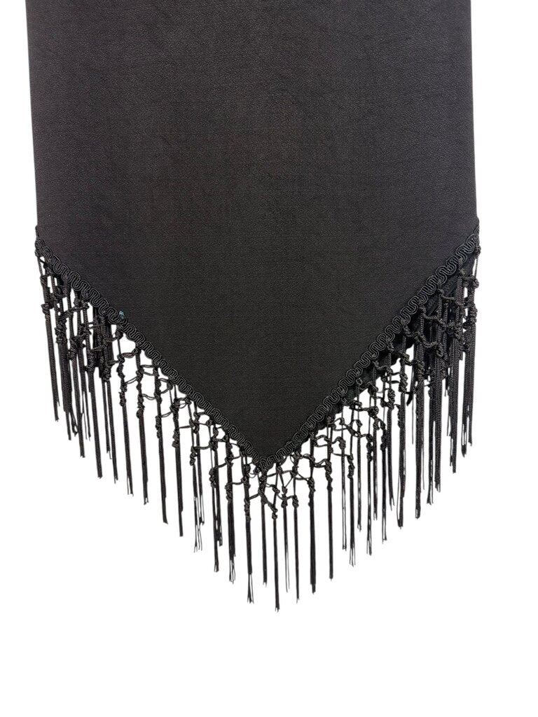CACHE TASSLE SPAGHETTI STREP DRESS