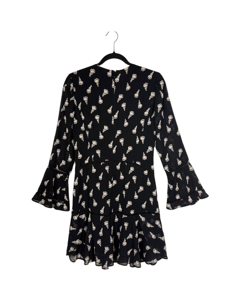 REISS FLORAL CROCHET DRESS