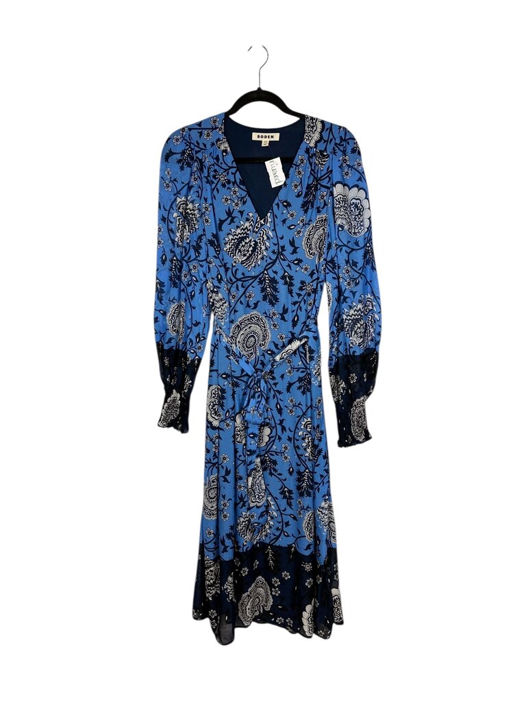 BODEN BELTED FLORAL MAXI DRESS