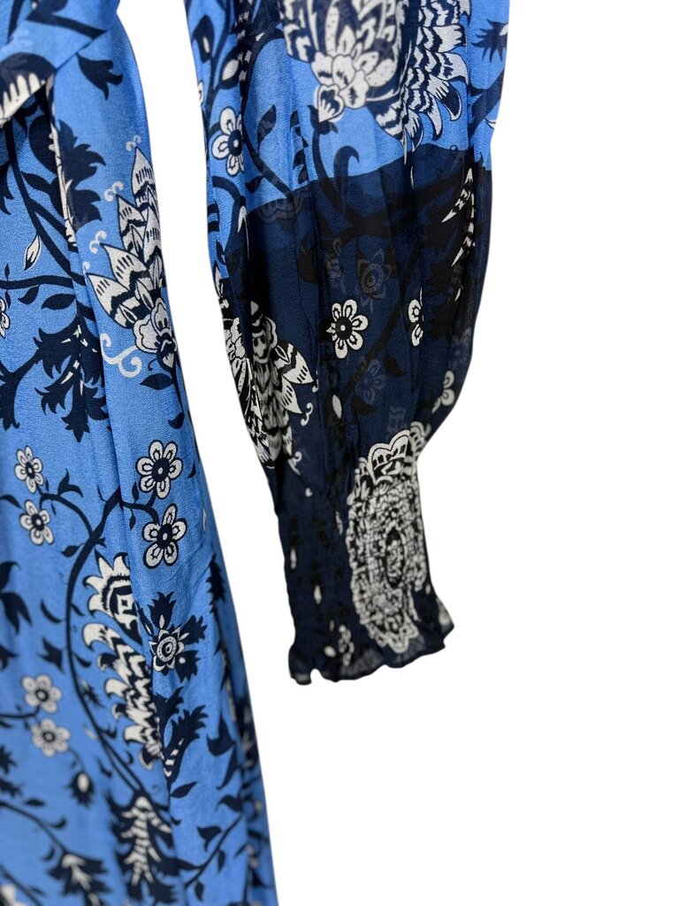 BODEN BELTED FLORAL MAXI DRESS