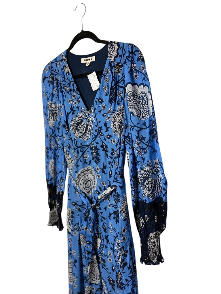 BODEN BELTED FLORAL MAXI DRESS