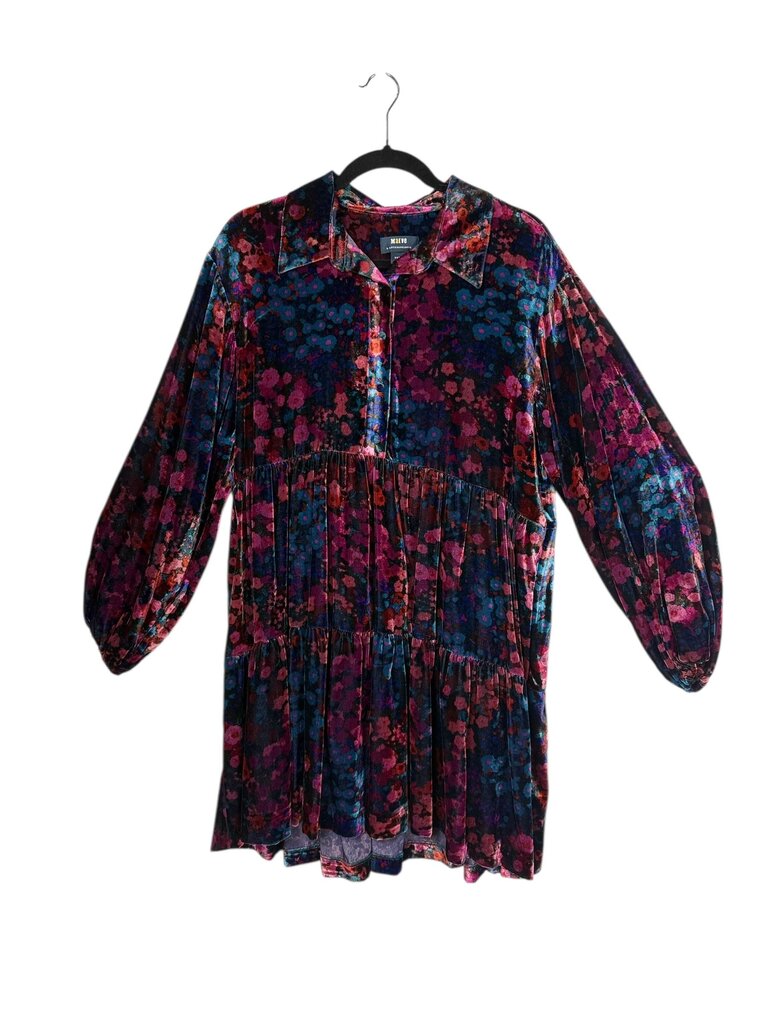 MAUVE FLORAL BABYDOLL DRESS