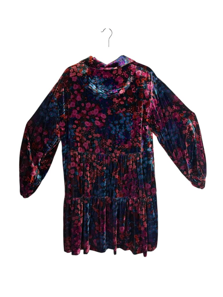 MAUVE FLORAL BABYDOLL DRESS