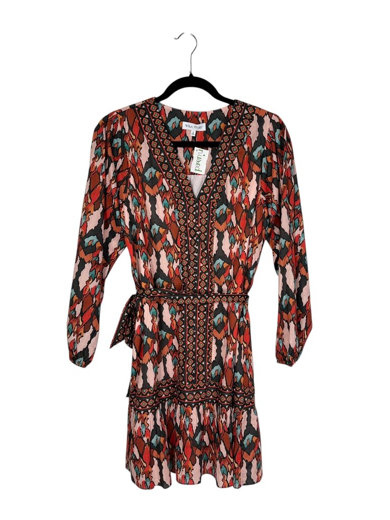 WILLA STORY MULTI PRINT DRESS