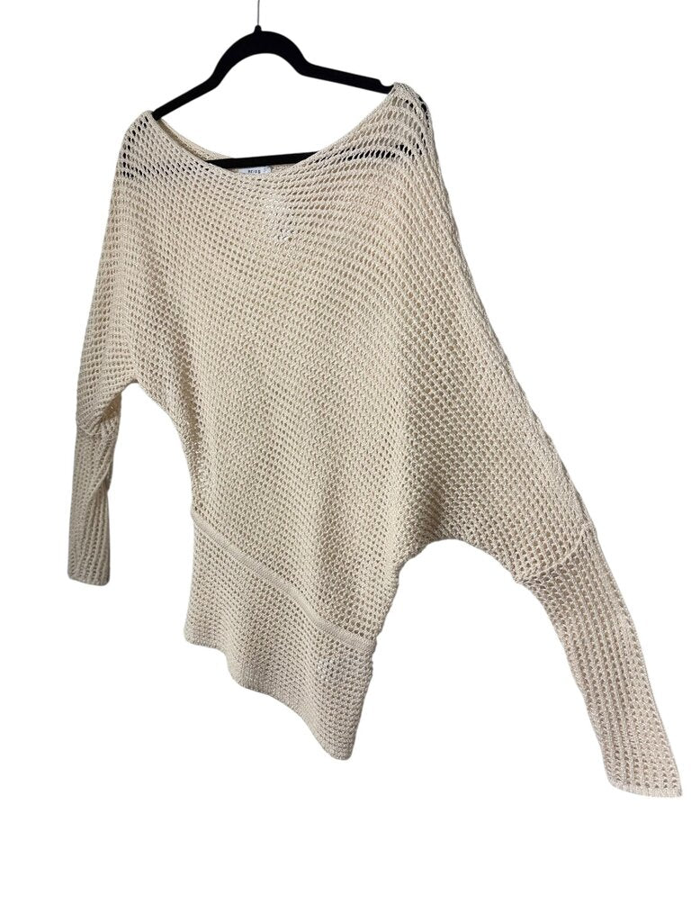 REISS CROCHET ASYMMETRICAL TOP