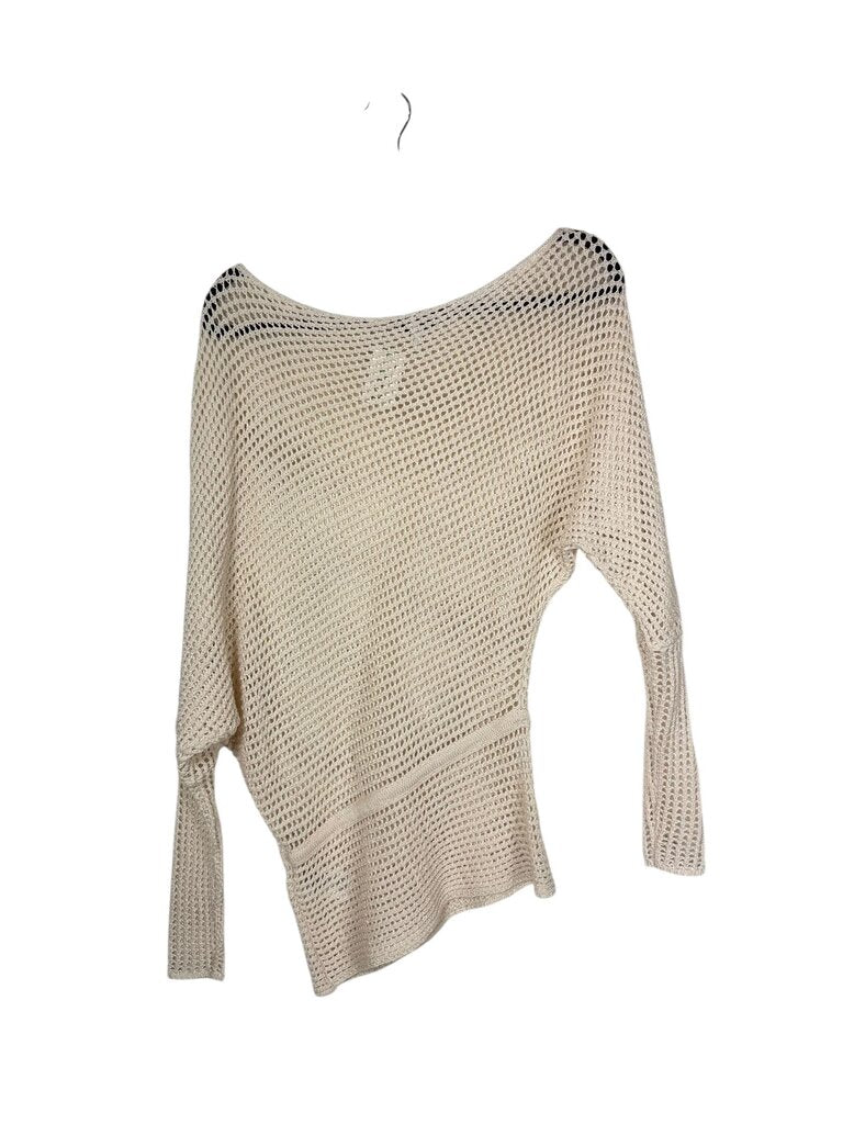 REISS CROCHET ASYMMETRICAL TOP