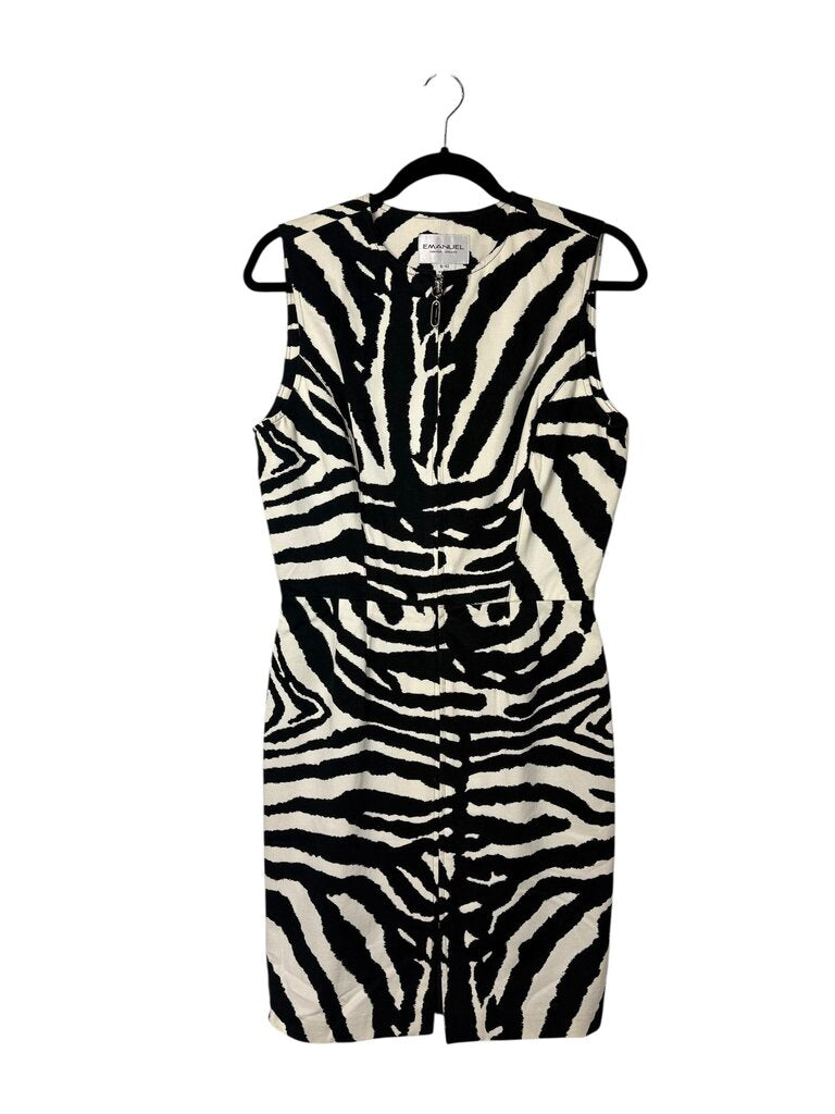 EMANUEL UNGARO ZEBRA PRINT DRESS