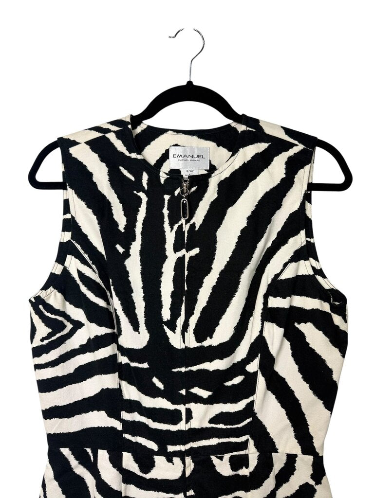 EMANUEL UNGARO ZEBRA PRINT DRESS