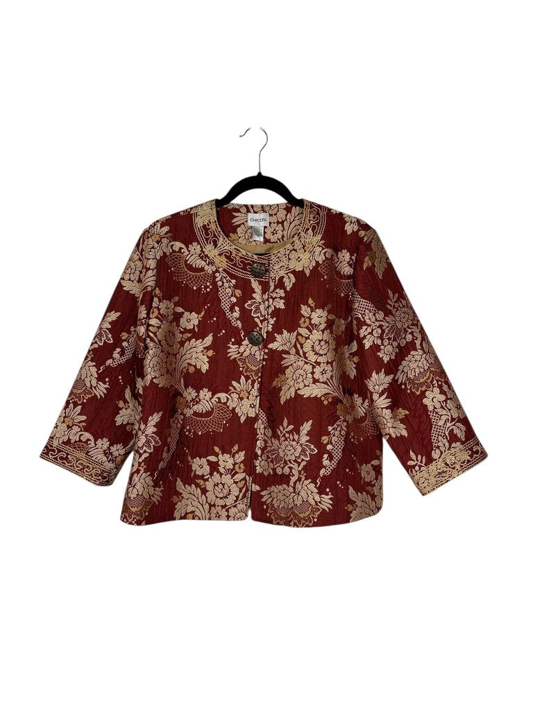 CHICO'S EMBROIDERED JACKET