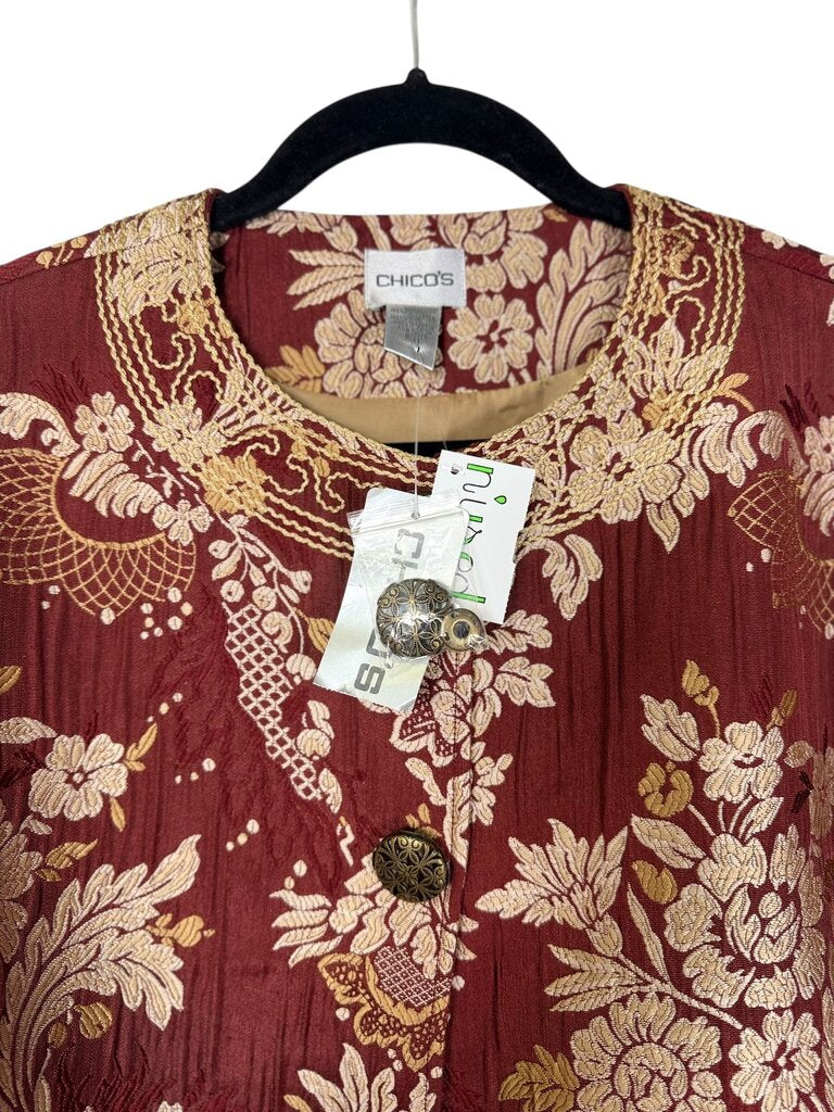 CHICO'S EMBROIDERED JACKET