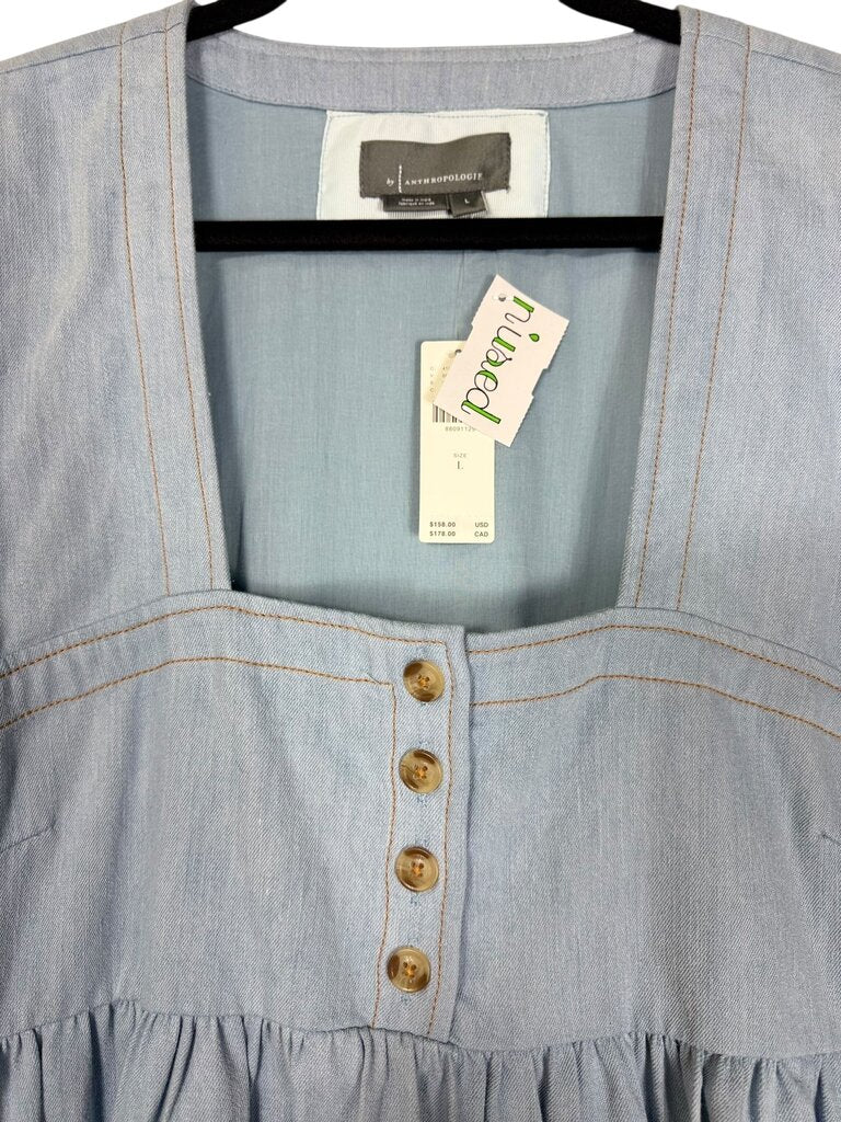 ANTHROPOLOGIE DENIM BABYDOLL DRESS