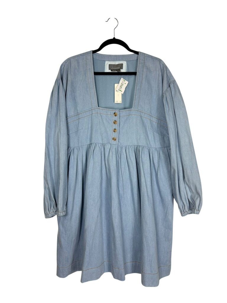 ANTHROPOLOGIE DENIM BABYDOLL DRESS