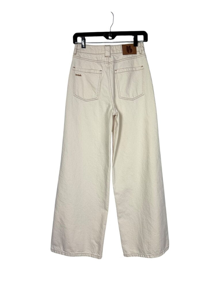 BA&SH HIGH WAISTED WHITE JEANS