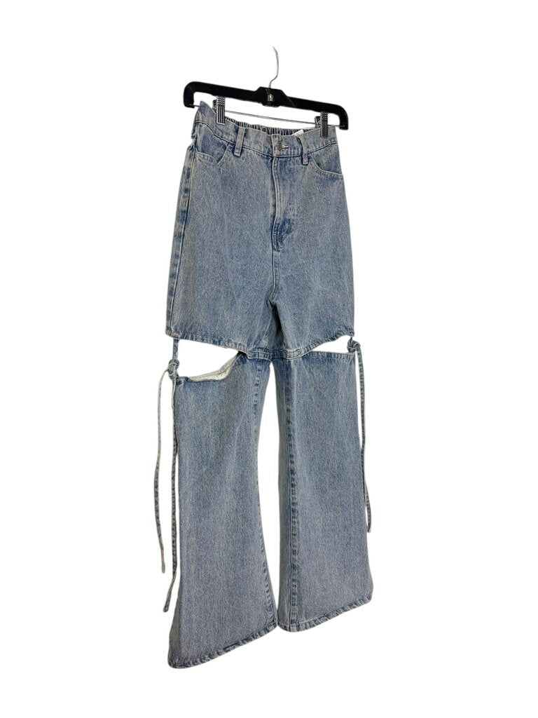 OLIVE DES OLIVE CUT OUT JEANS