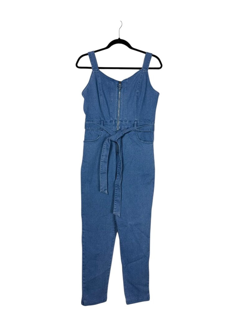 IRIS DENIM ZIP JUMPSUIT