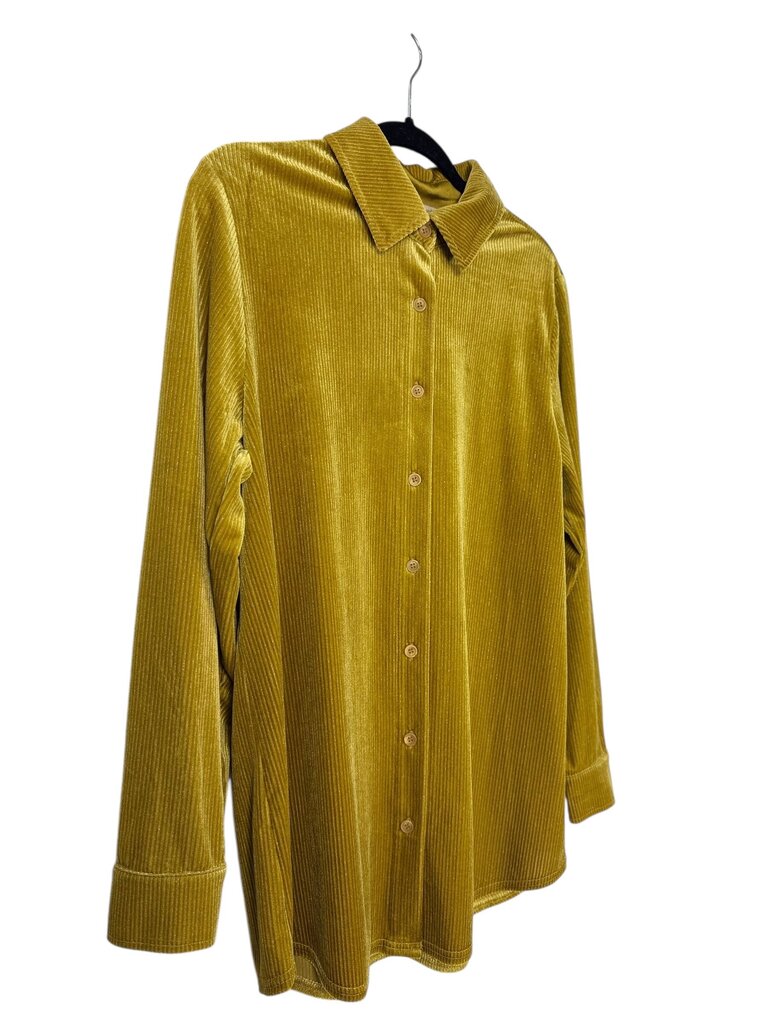SOFT SURROUNDINGS VELVET BUTTON DOWN