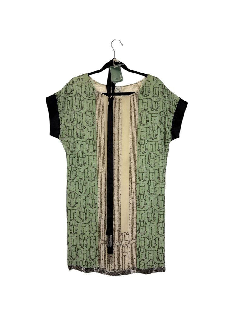 HOSS INTROPIA SILK BEADED DRESS