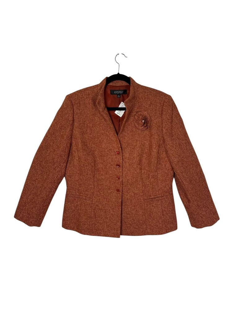 Kasper tweed rosette jacket